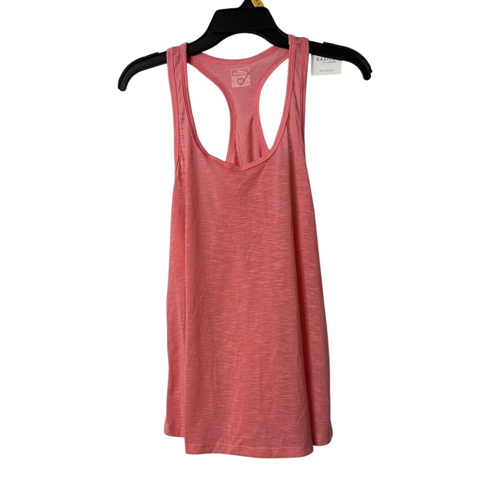 NWT Sexy Basics 24/7 Anywear Womens Pink Racerback Tank Top Shirt Size Medium